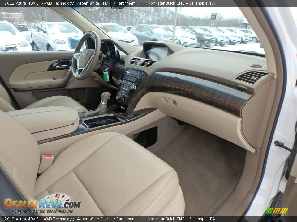 2012 Acura MDX SH-AWD Technology Aspen White Pearl II / Parchment Photo #6