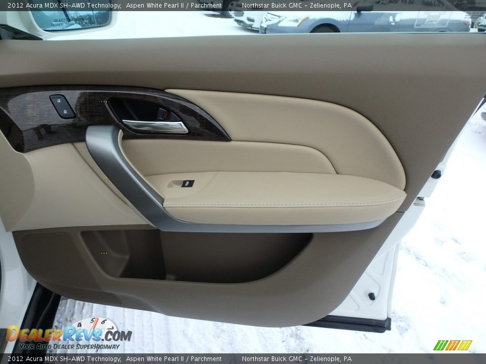 2012 Acura MDX SH-AWD Technology Aspen White Pearl II / Parchment Photo #7