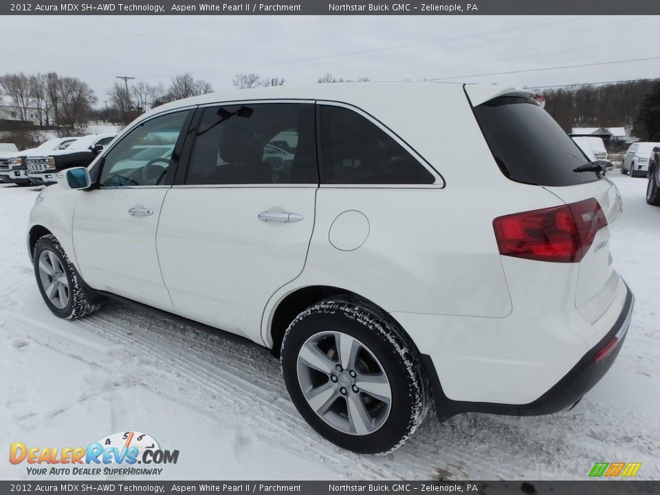 2012 Acura MDX SH-AWD Technology Aspen White Pearl II / Parchment Photo #13