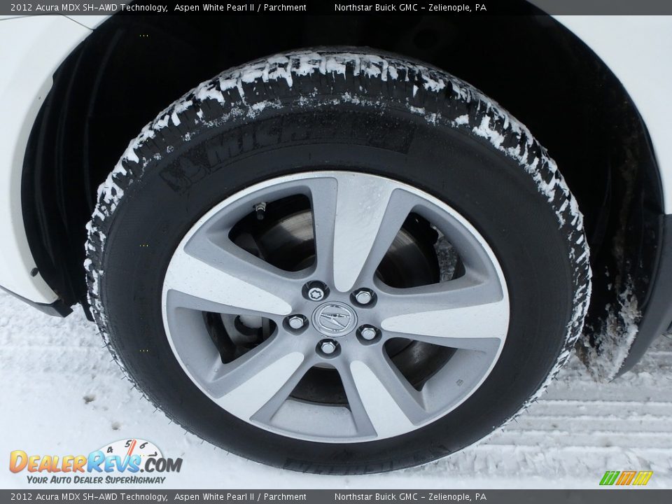 2012 Acura MDX SH-AWD Technology Aspen White Pearl II / Parchment Photo #15