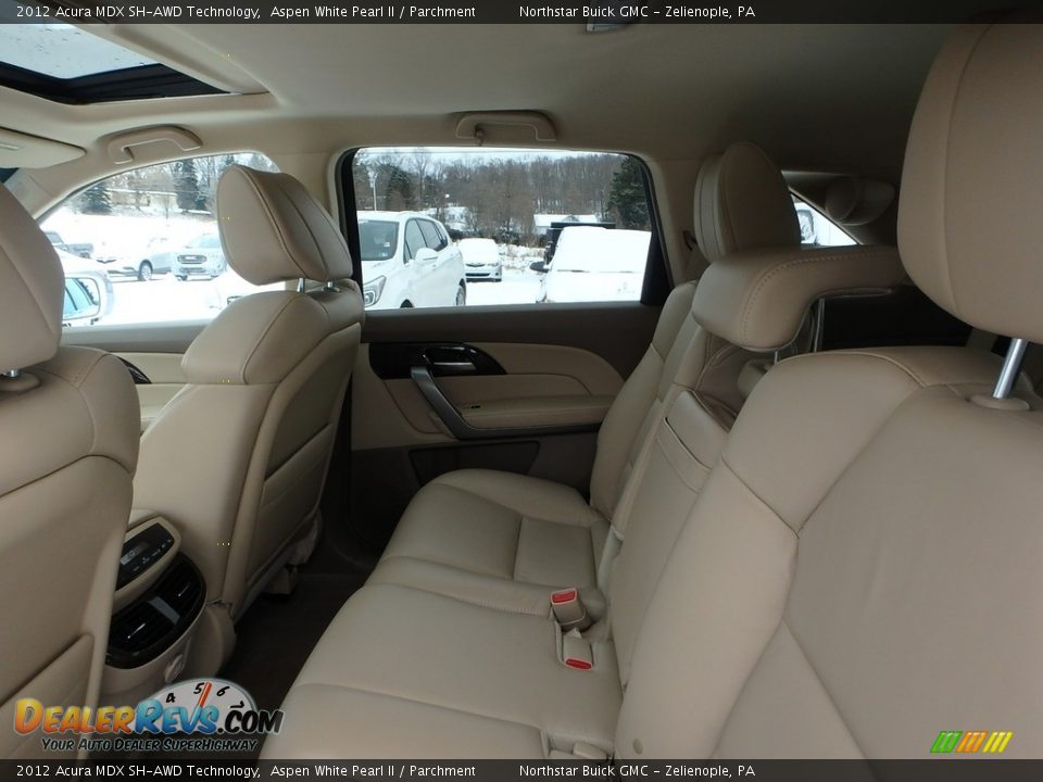 2012 Acura MDX SH-AWD Technology Aspen White Pearl II / Parchment Photo #17