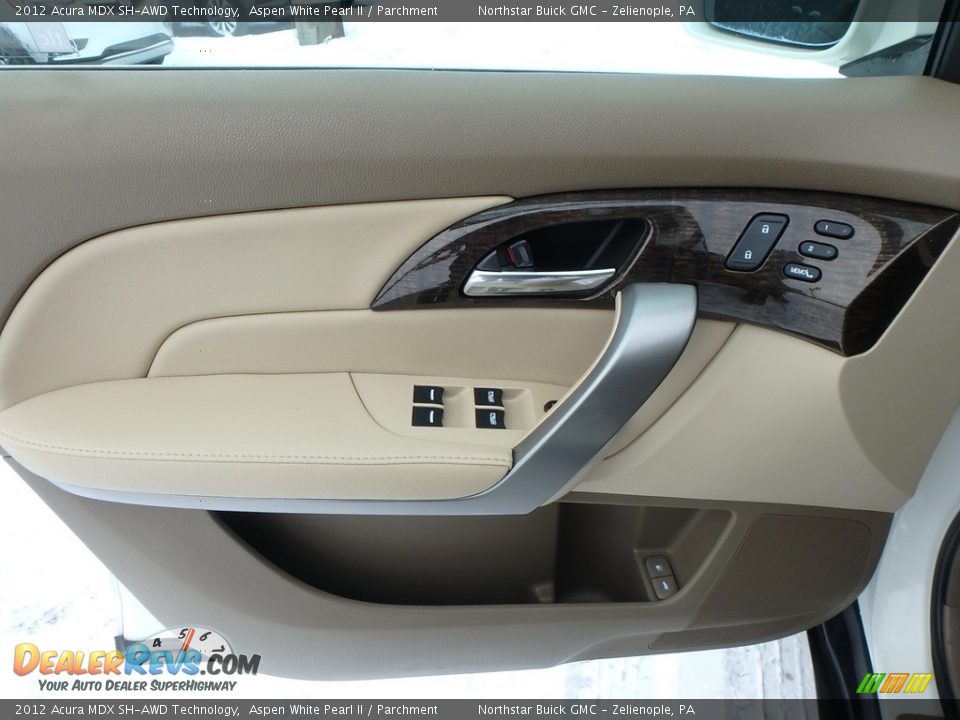 2012 Acura MDX SH-AWD Technology Aspen White Pearl II / Parchment Photo #21