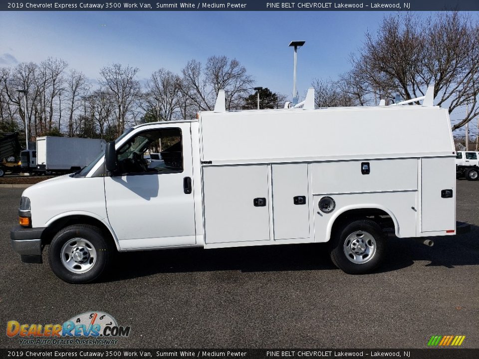 2019 Chevrolet Express Cutaway 3500 Work Van Summit White / Medium Pewter Photo #3