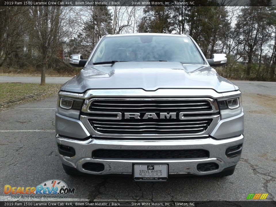2019 Ram 1500 Laramie Crew Cab 4x4 Billett Silver Metallic / Black Photo #3