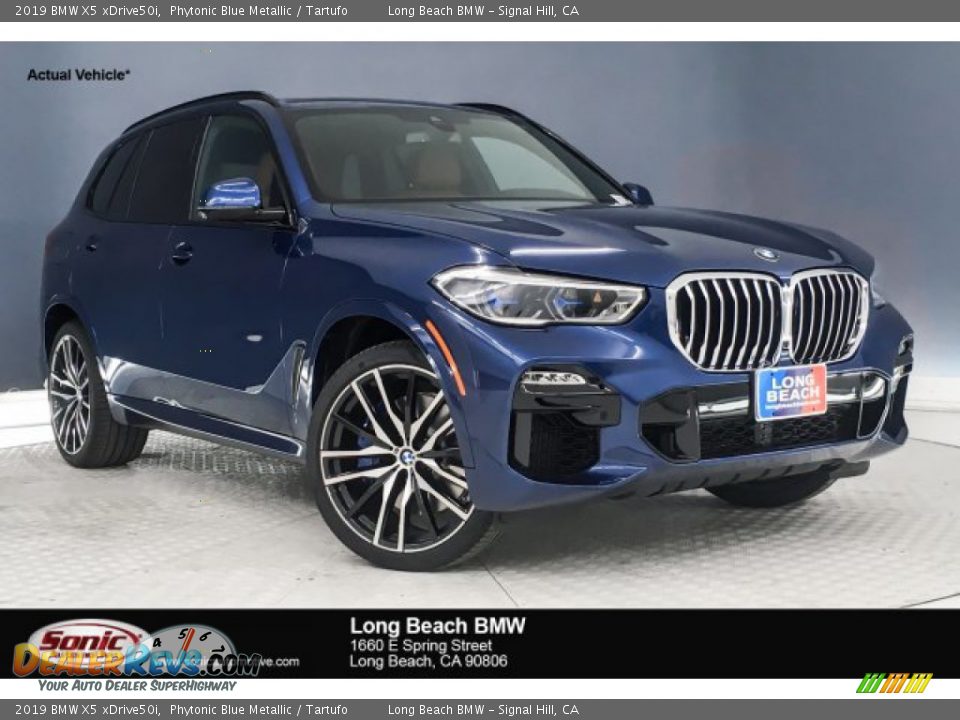 2019 BMW X5 xDrive50i Phytonic Blue Metallic / Tartufo Photo #1