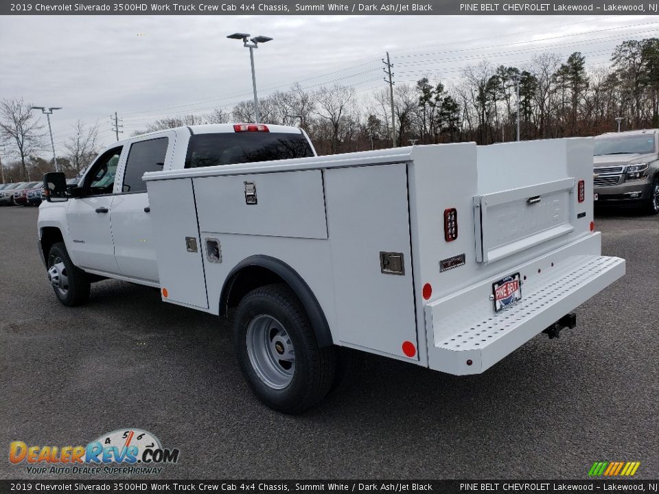 2019 Chevrolet Silverado 3500HD Work Truck Crew Cab 4x4 Chassis Summit White / Dark Ash/Jet Black Photo #4