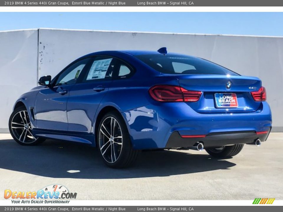 2019 BMW 4 Series 440i Gran Coupe Estoril Blue Metallic / Night Blue Photo #2