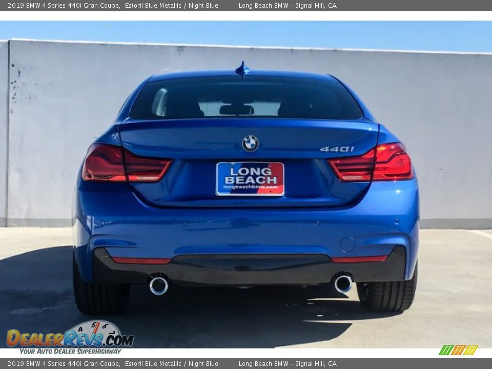 2019 BMW 4 Series 440i Gran Coupe Estoril Blue Metallic / Night Blue Photo #3