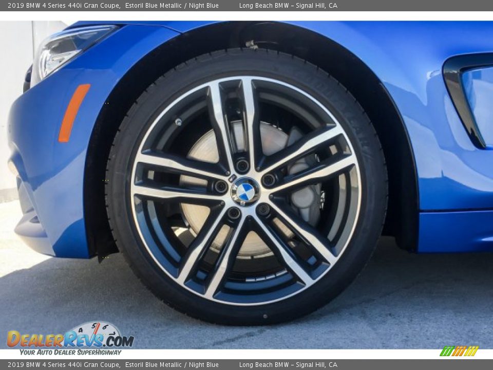 2019 BMW 4 Series 440i Gran Coupe Estoril Blue Metallic / Night Blue Photo #9