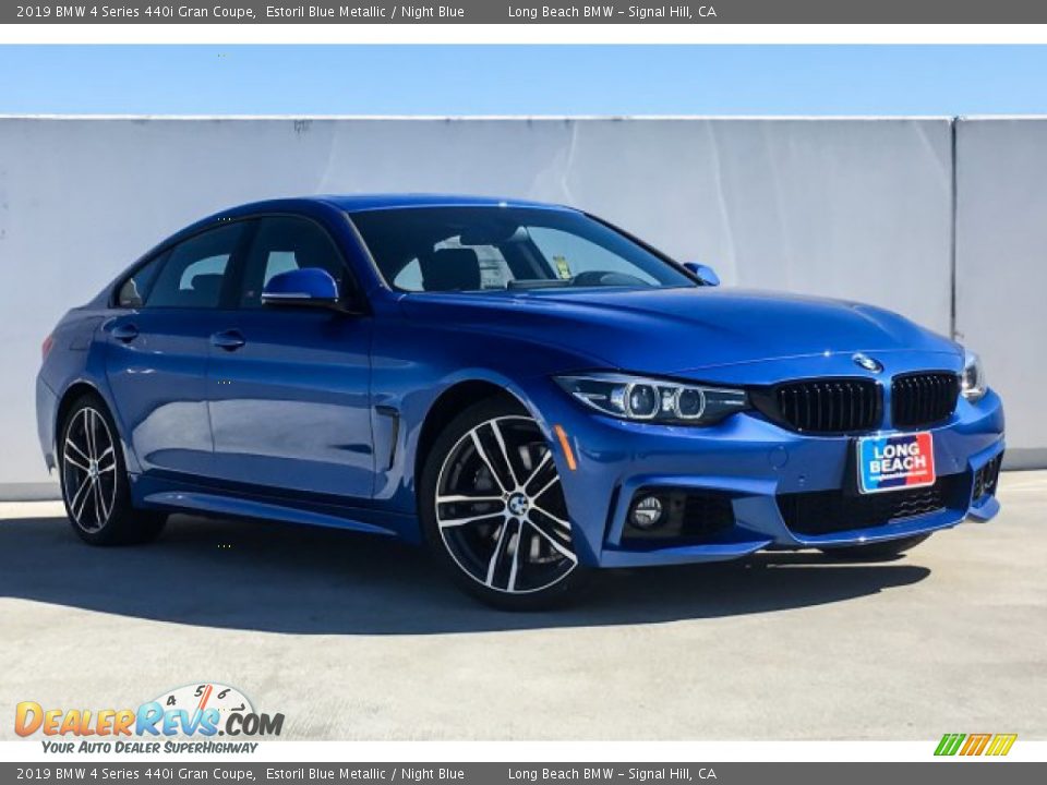 2019 BMW 4 Series 440i Gran Coupe Estoril Blue Metallic / Night Blue Photo #12