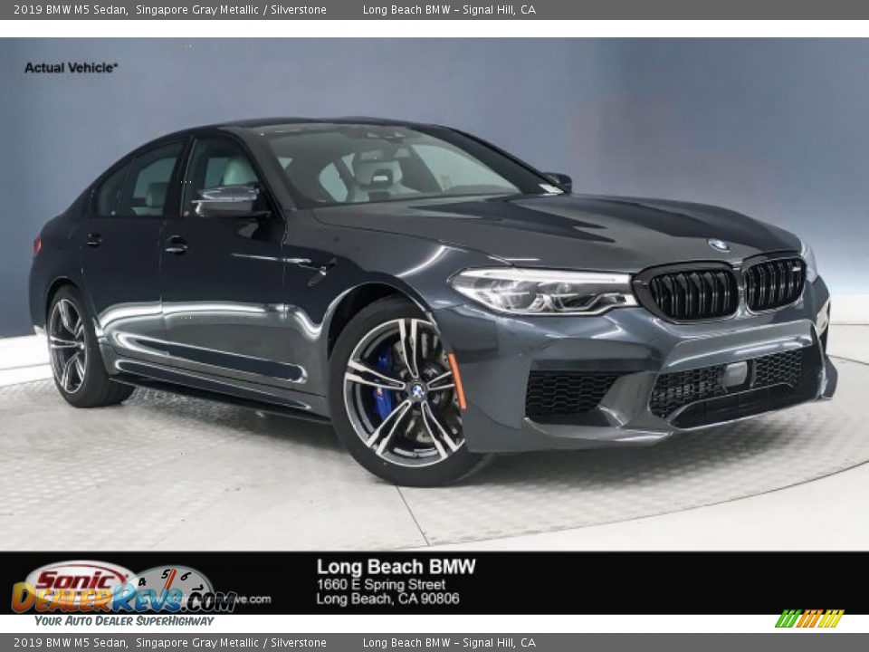 2019 BMW M5 Sedan Singapore Gray Metallic / Silverstone Photo #1