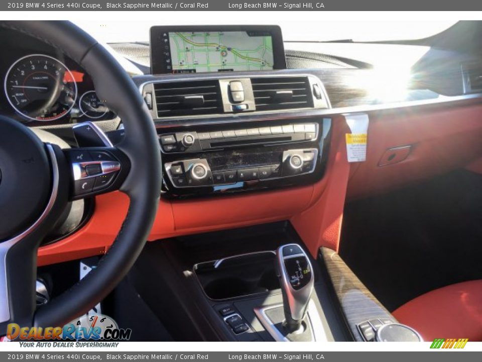 2019 BMW 4 Series 440i Coupe Black Sapphire Metallic / Coral Red Photo #6