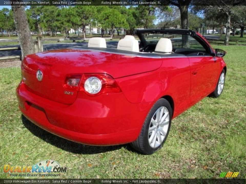 2009 Volkswagen Eos Komfort Salsa Red / Cornsilk Beige Photo #1