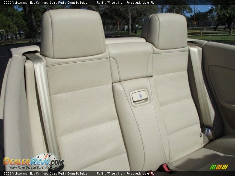 2009 Volkswagen Eos Komfort Salsa Red / Cornsilk Beige Photo #8