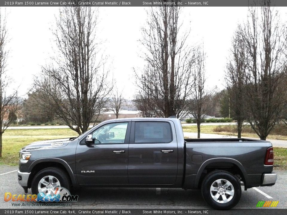 2019 Ram 1500 Laramie Crew Cab 4x4 Granite Crystal Metallic / Black Photo #1