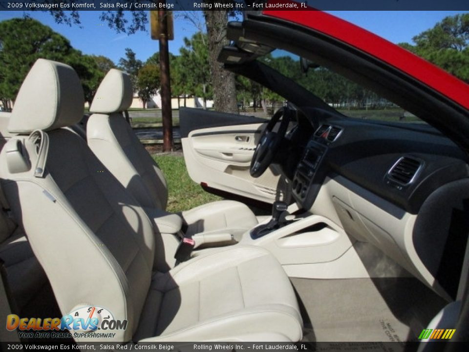 2009 Volkswagen Eos Komfort Salsa Red / Cornsilk Beige Photo #12