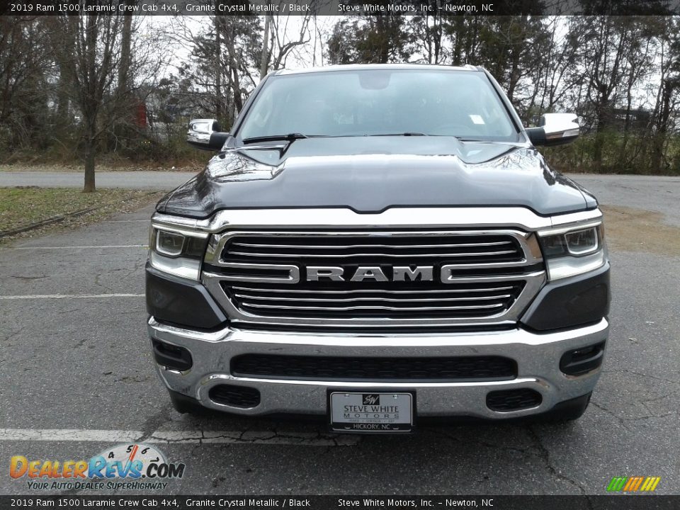 2019 Ram 1500 Laramie Crew Cab 4x4 Granite Crystal Metallic / Black Photo #3