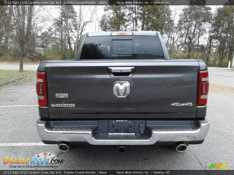 2019 Ram 1500 Laramie Crew Cab 4x4 Granite Crystal Metallic / Black Photo #7