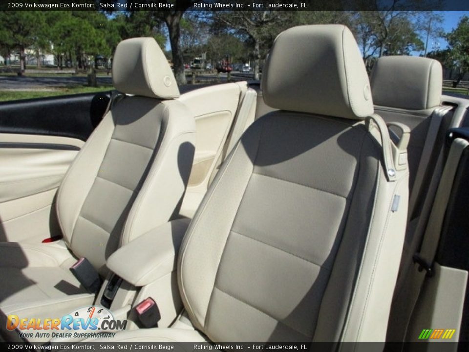 2009 Volkswagen Eos Komfort Salsa Red / Cornsilk Beige Photo #19