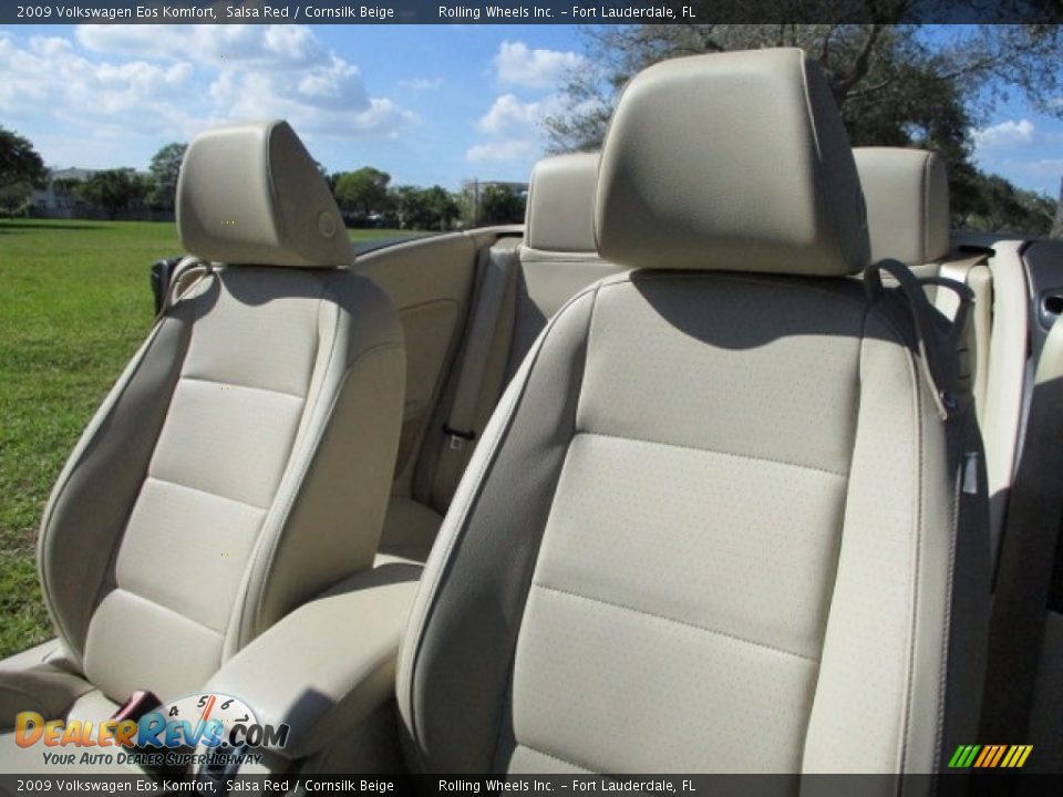 2009 Volkswagen Eos Komfort Salsa Red / Cornsilk Beige Photo #29