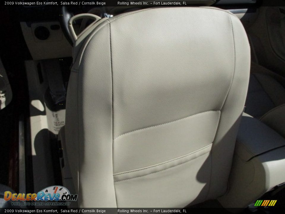 2009 Volkswagen Eos Komfort Salsa Red / Cornsilk Beige Photo #33
