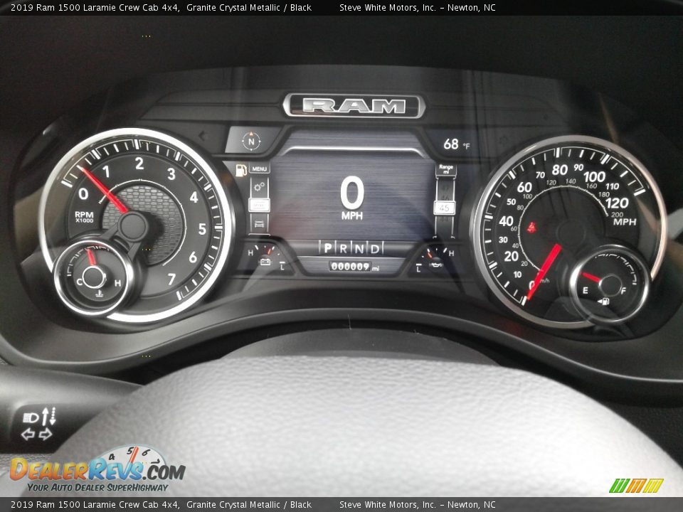 2019 Ram 1500 Laramie Crew Cab 4x4 Granite Crystal Metallic / Black Photo #20
