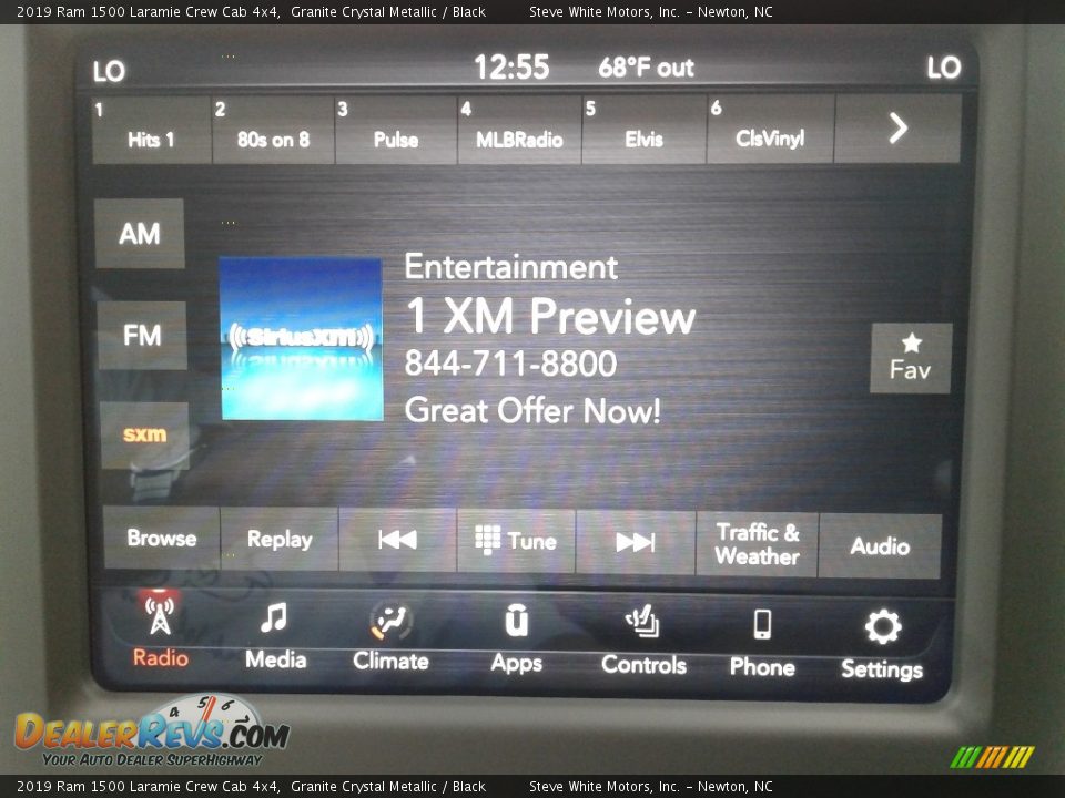 2019 Ram 1500 Laramie Crew Cab 4x4 Granite Crystal Metallic / Black Photo #22