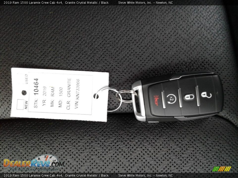 2019 Ram 1500 Laramie Crew Cab 4x4 Granite Crystal Metallic / Black Photo #34