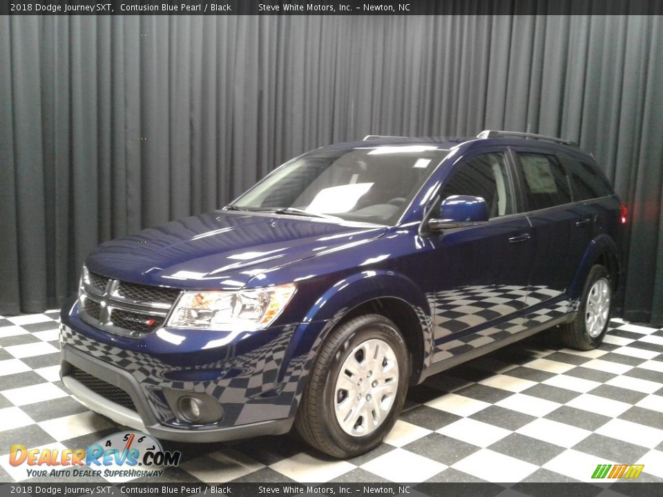 2018 Dodge Journey SXT Contusion Blue Pearl / Black Photo #2