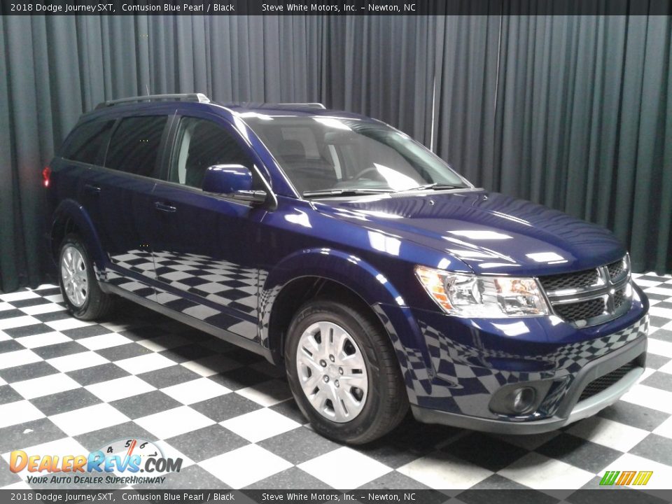 2018 Dodge Journey SXT Contusion Blue Pearl / Black Photo #4