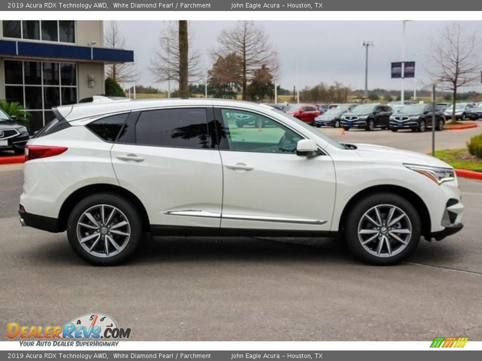 2019 Acura RDX Technology AWD White Diamond Pearl / Parchment Photo #8