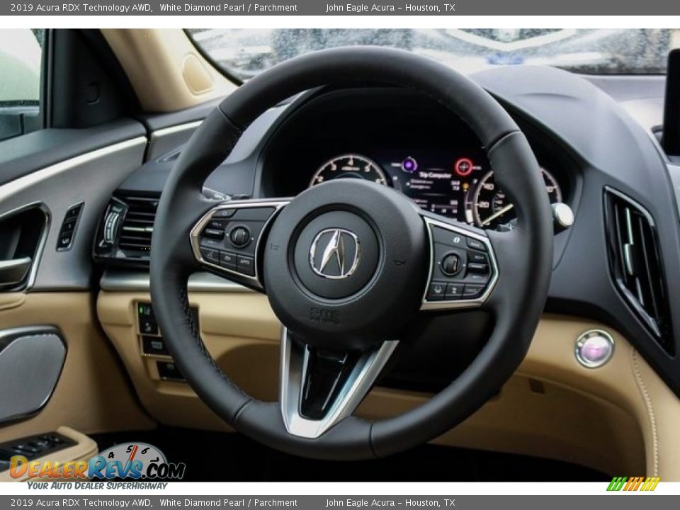 2019 Acura RDX Technology AWD White Diamond Pearl / Parchment Photo #29