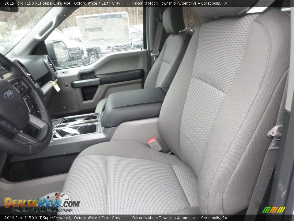 2019 Ford F150 XLT SuperCrew 4x4 Oxford White / Earth Gray Photo #10