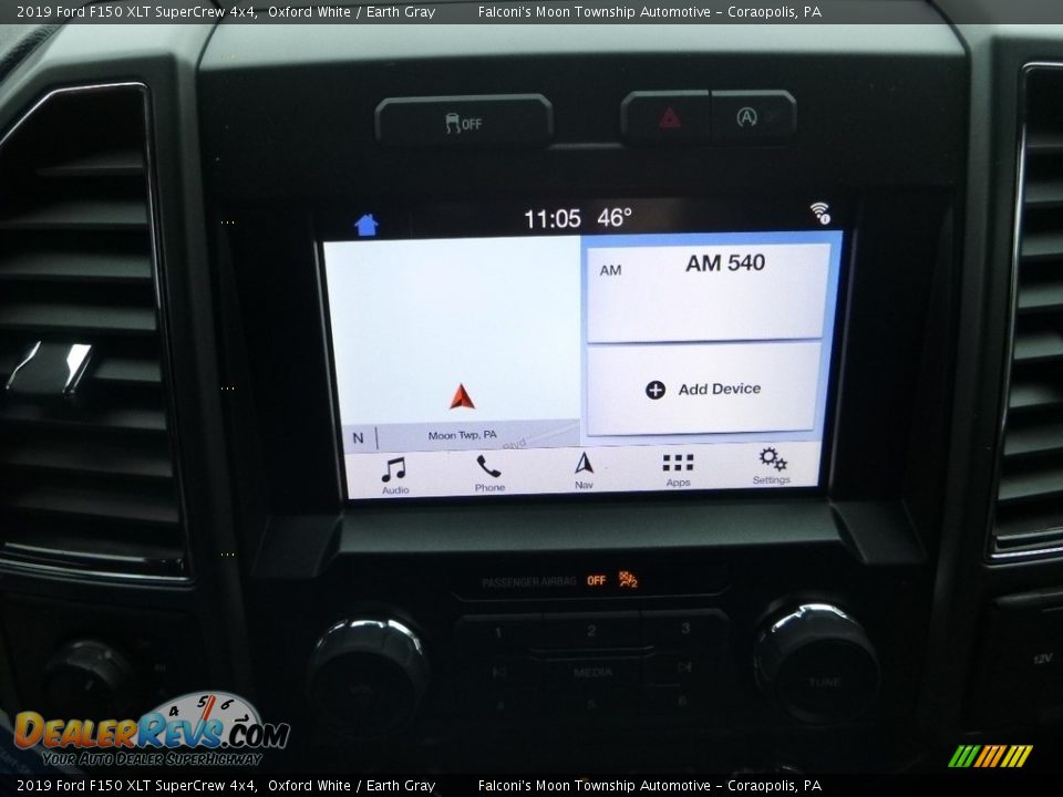 2019 Ford F150 XLT SuperCrew 4x4 Oxford White / Earth Gray Photo #12