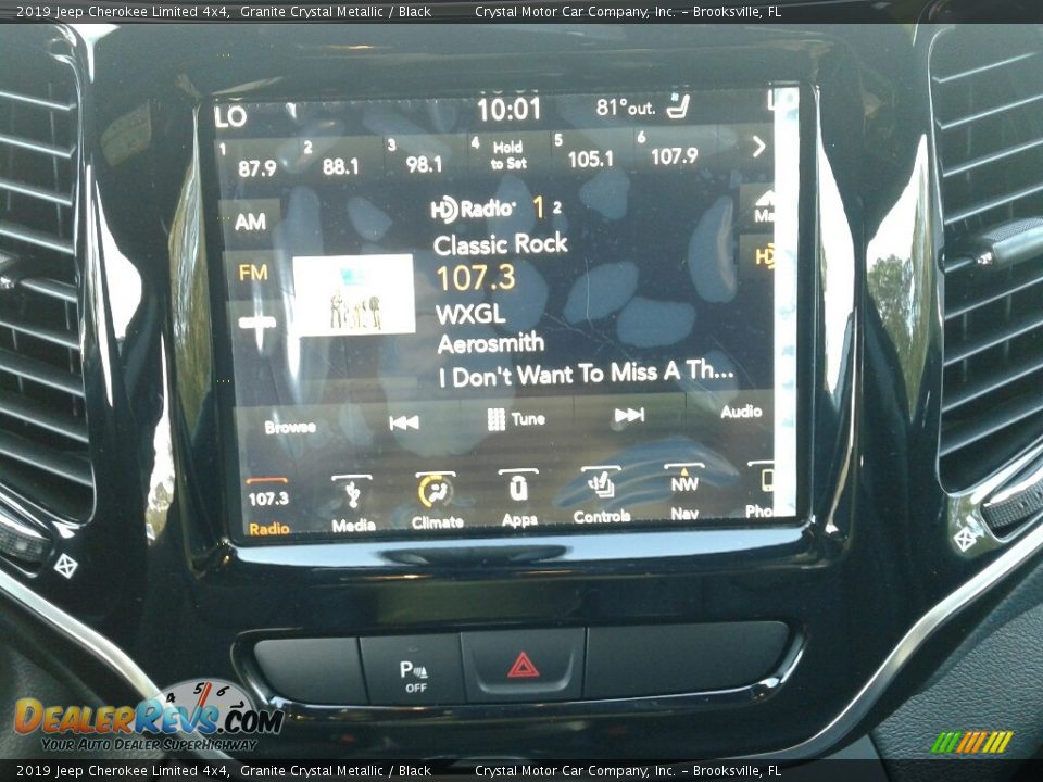 2019 Jeep Cherokee Limited 4x4 Granite Crystal Metallic / Black Photo #15