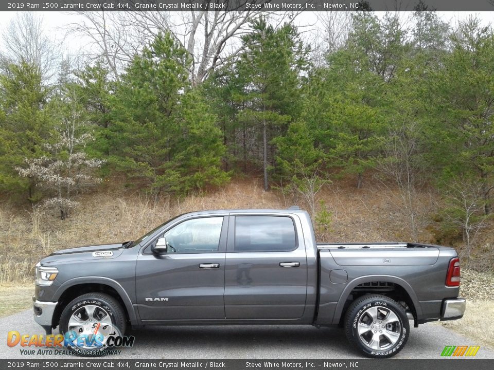 2019 Ram 1500 Laramie Crew Cab 4x4 Granite Crystal Metallic / Black Photo #1