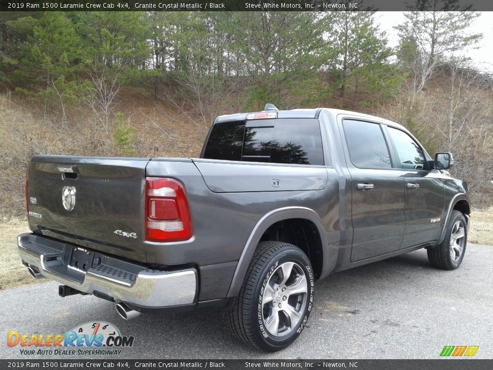 2019 Ram 1500 Laramie Crew Cab 4x4 Granite Crystal Metallic / Black Photo #6