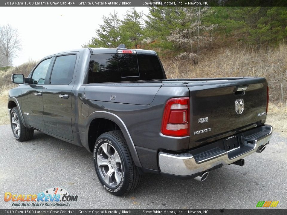 2019 Ram 1500 Laramie Crew Cab 4x4 Granite Crystal Metallic / Black Photo #8