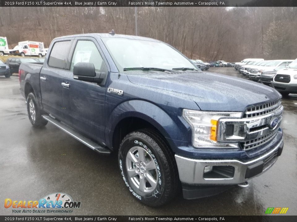 2019 Ford F150 XLT SuperCrew 4x4 Blue Jeans / Earth Gray Photo #3