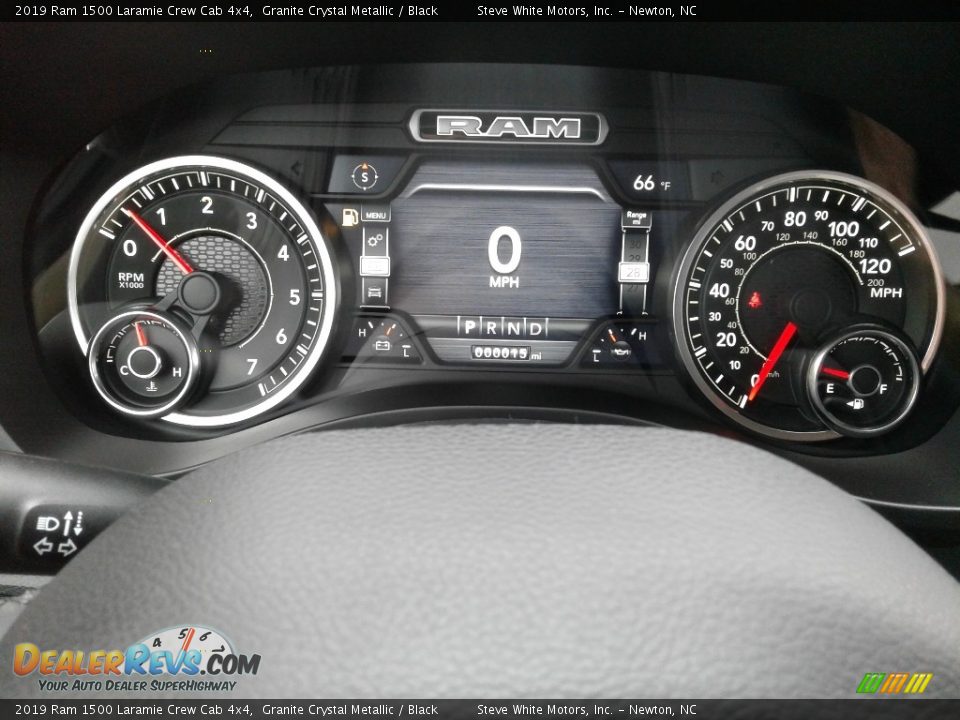 2019 Ram 1500 Laramie Crew Cab 4x4 Granite Crystal Metallic / Black Photo #21