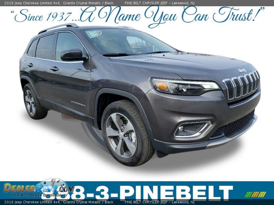 2019 Jeep Cherokee Limited 4x4 Granite Crystal Metallic / Black Photo #1
