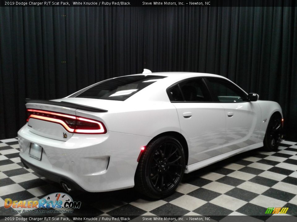 2019 Dodge Charger R/T Scat Pack White Knuckle / Ruby Red/Black Photo #6