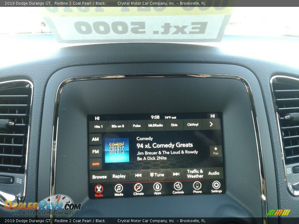 2019 Dodge Durango GT Redline 2 Coat Pearl / Black Photo #15