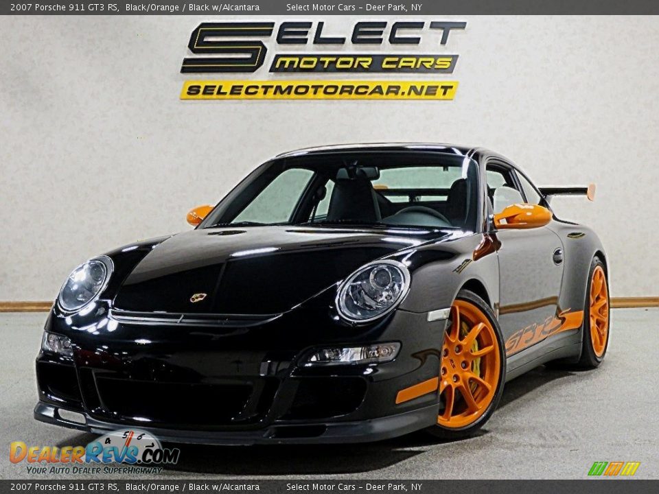 2007 Porsche 911 GT3 RS Black/Orange / Black w/Alcantara Photo #1