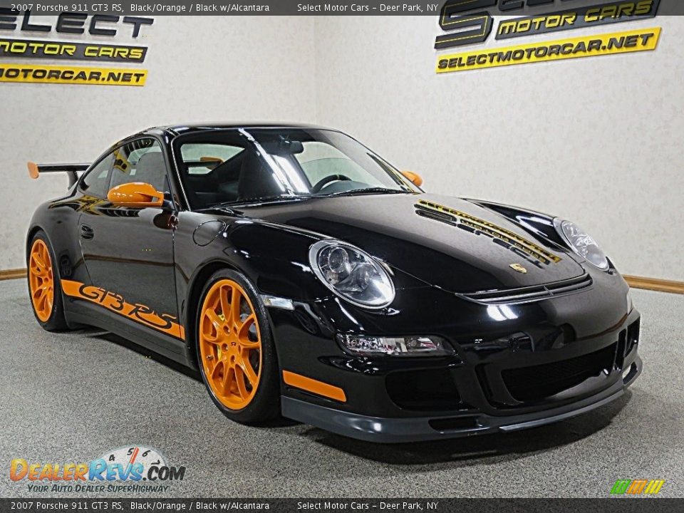 2007 Porsche 911 GT3 RS Black/Orange / Black w/Alcantara Photo #3