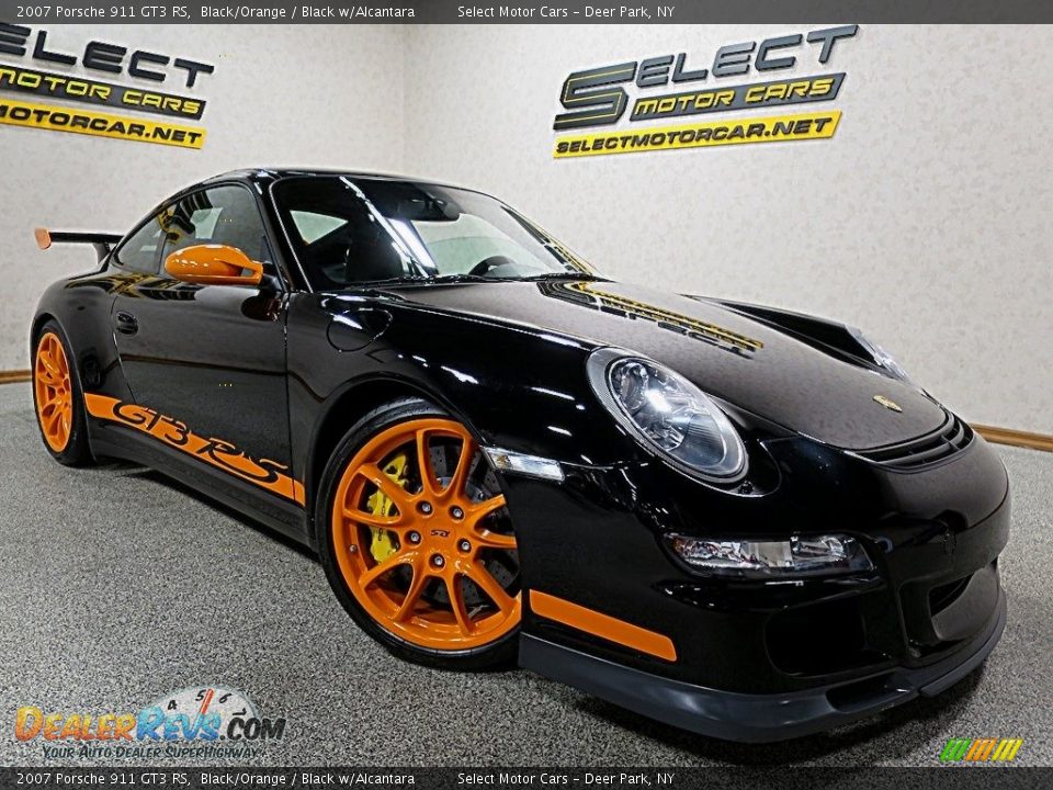2007 Porsche 911 GT3 RS Black/Orange / Black w/Alcantara Photo #10