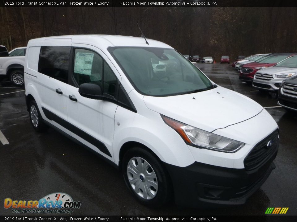 2019 Ford Transit Connect XL Van Frozen White / Ebony Photo #3