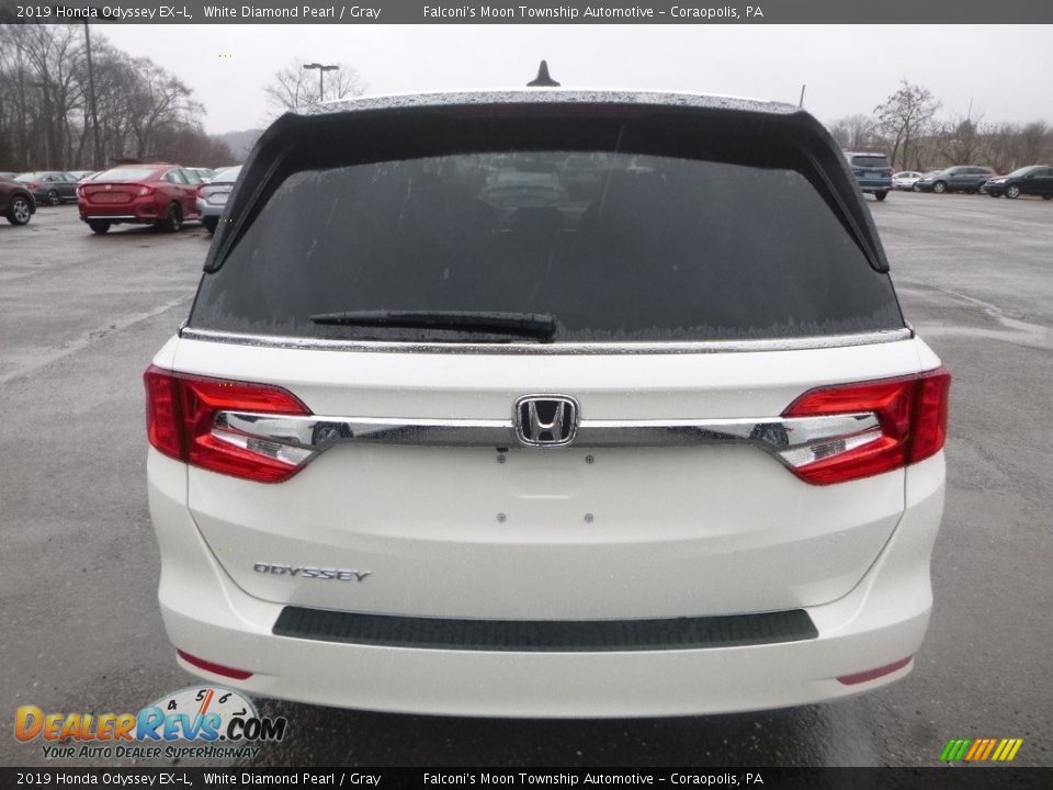 2019 Honda Odyssey EX-L White Diamond Pearl / Gray Photo #3