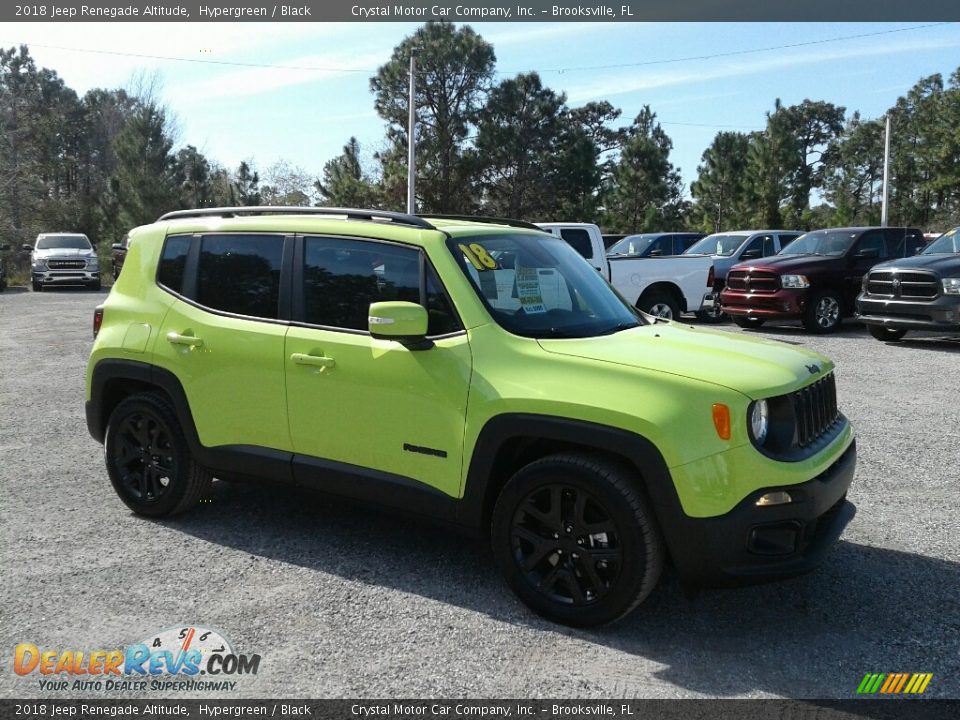 2018 Jeep Renegade Altitude Hypergreen / Black Photo #7