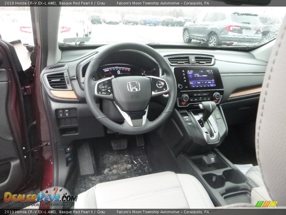 2019 Honda CR-V EX-L AWD Basque Red Pearl II / Gray Photo #10